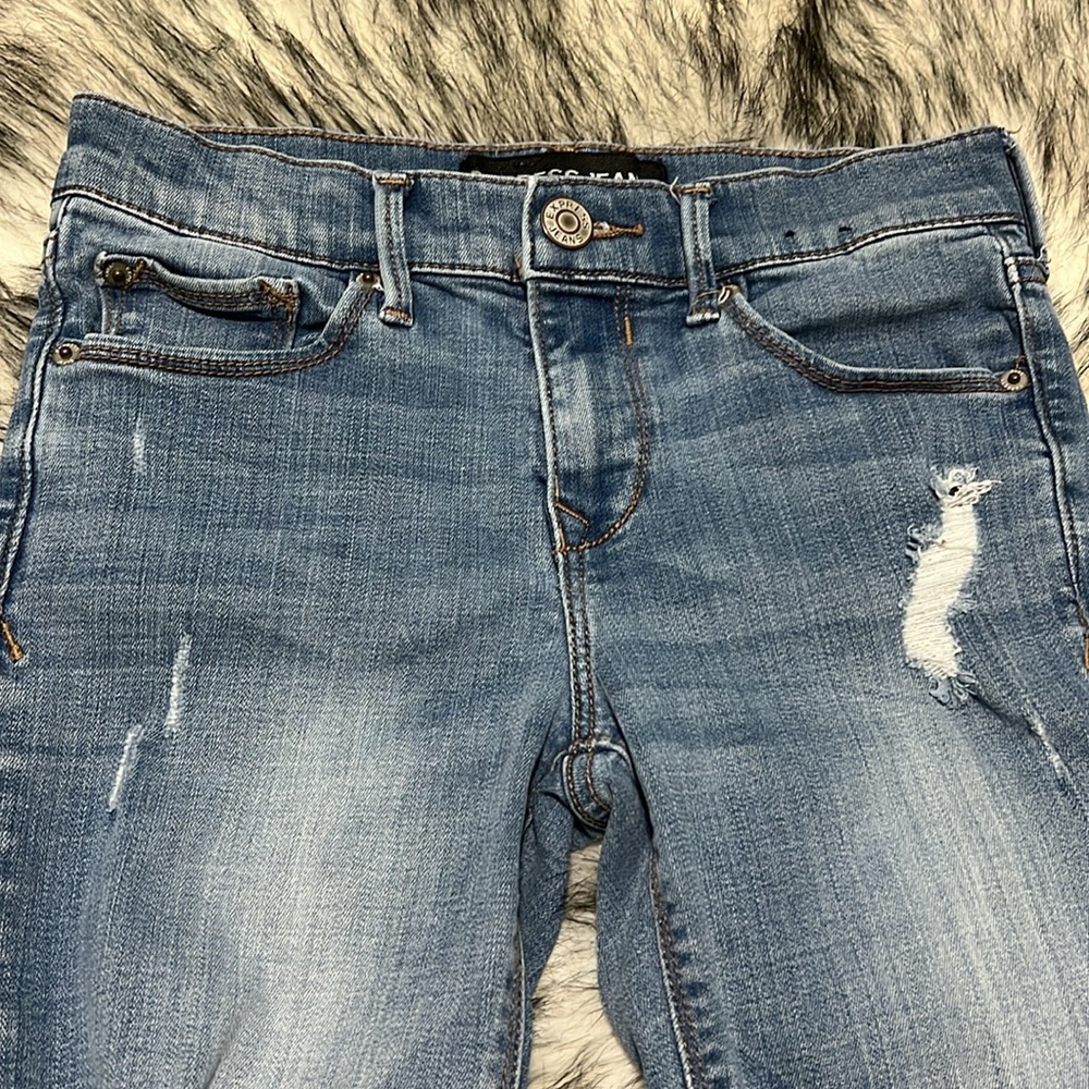 Express Performance Stretch Distressed Mid Rise C… - image 6